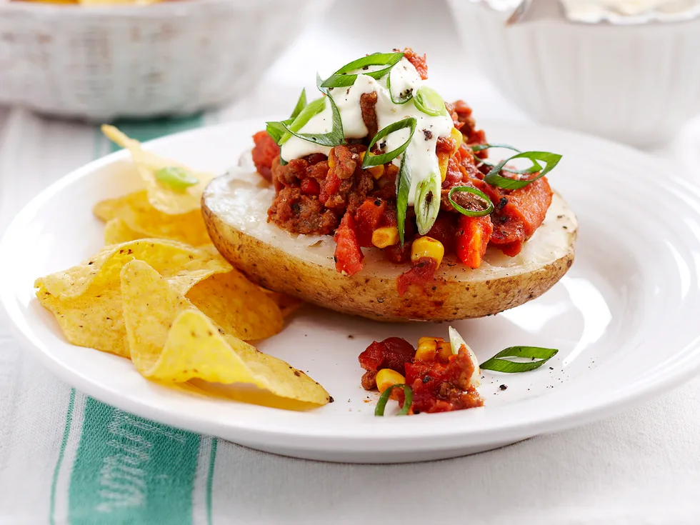 Baked Mexican spuds