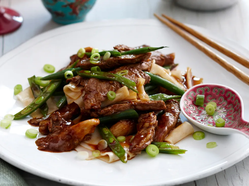 Beef and bean noodles