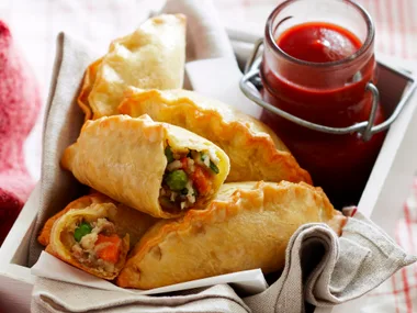 Beef and vegetable pasties