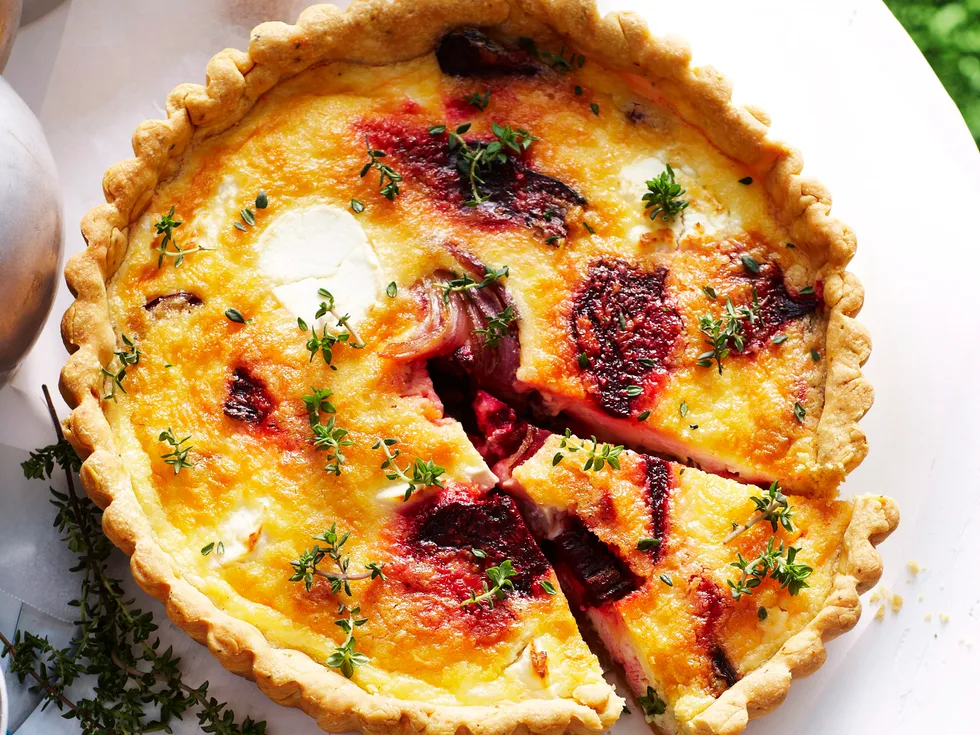 Beetroot Goat's Cheese Tart