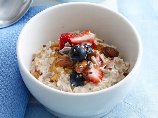 Easy overnight Bircher muesli