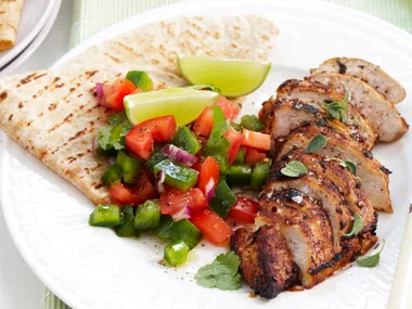 Cajun chicken with chunky salsa