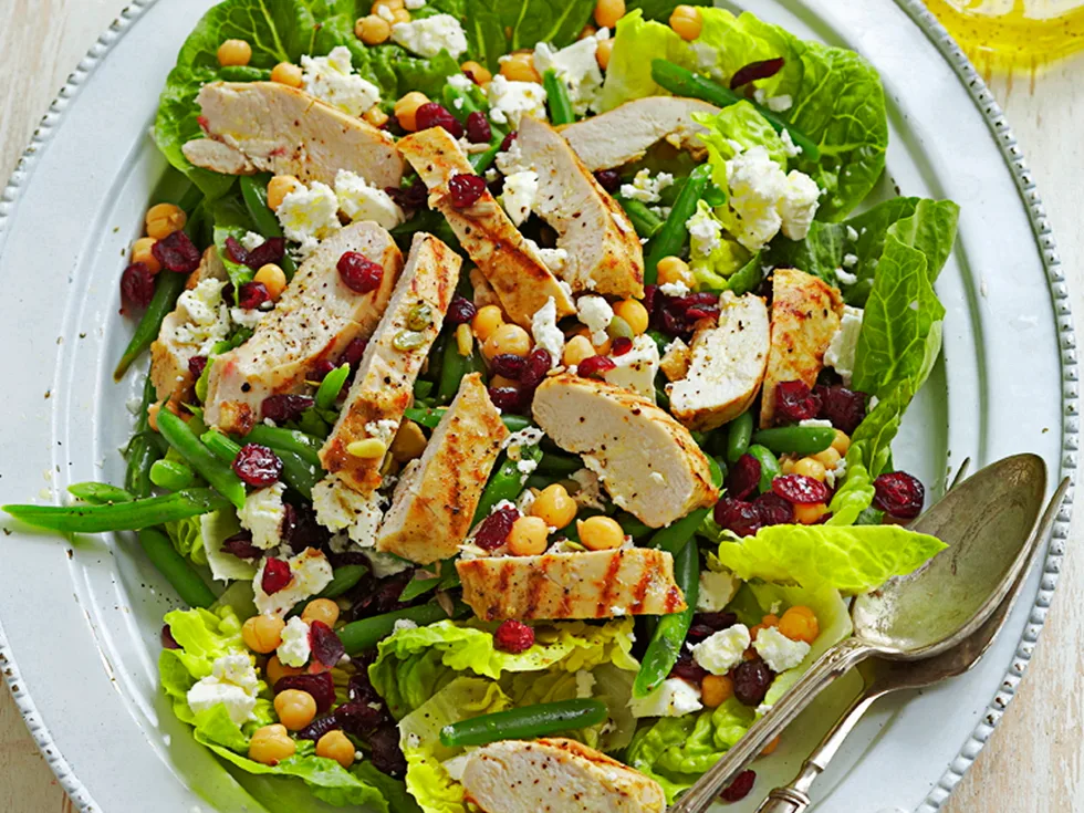 Char-grilled chicken and craisin salad