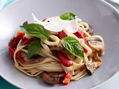 Char-grilled vegetable pasta