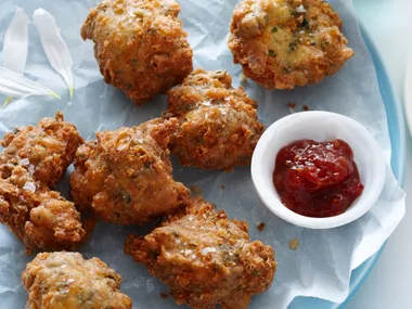 Cheese and herb beignets