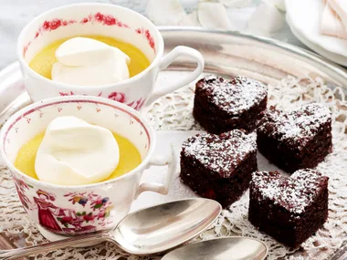 Cherry ripe brownie bites