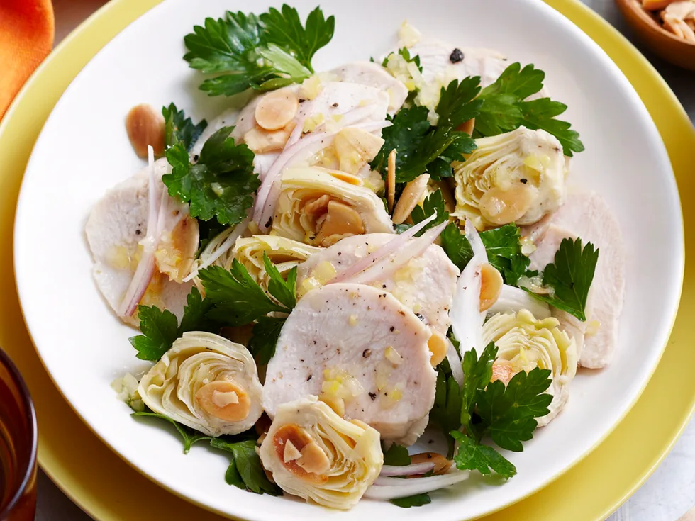 Chicken and artichoke salad