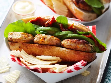 Chicken and avocado subs