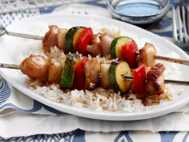 Chicken yakitori skewers