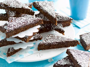 Chocolate and coconut slice
