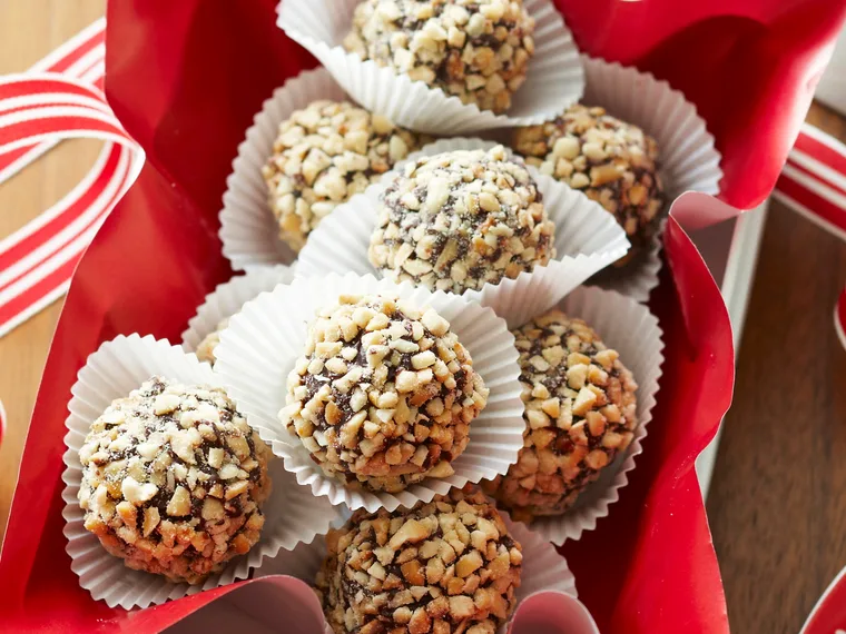 Chocolate hazelnut truffles