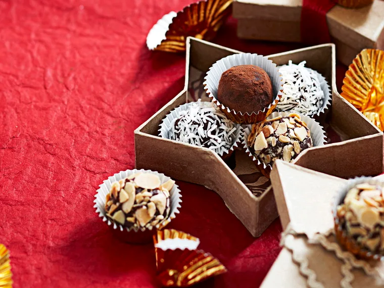 Chocolate rum truffles