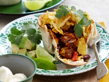 Chunky beef nacho pies