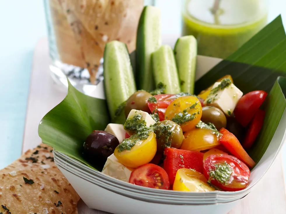 Chunky Greek salad