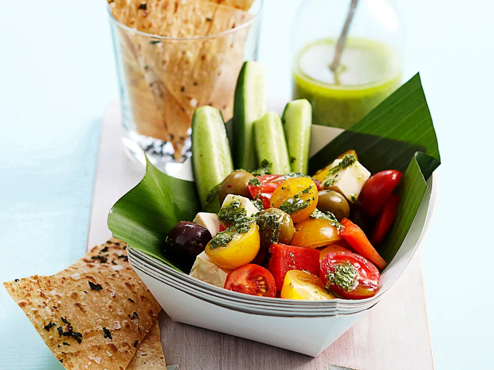 Chunky Greek salad