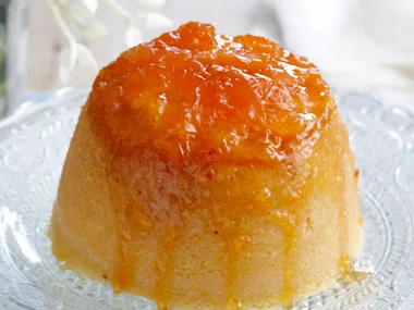 Citrus and coconut pudding