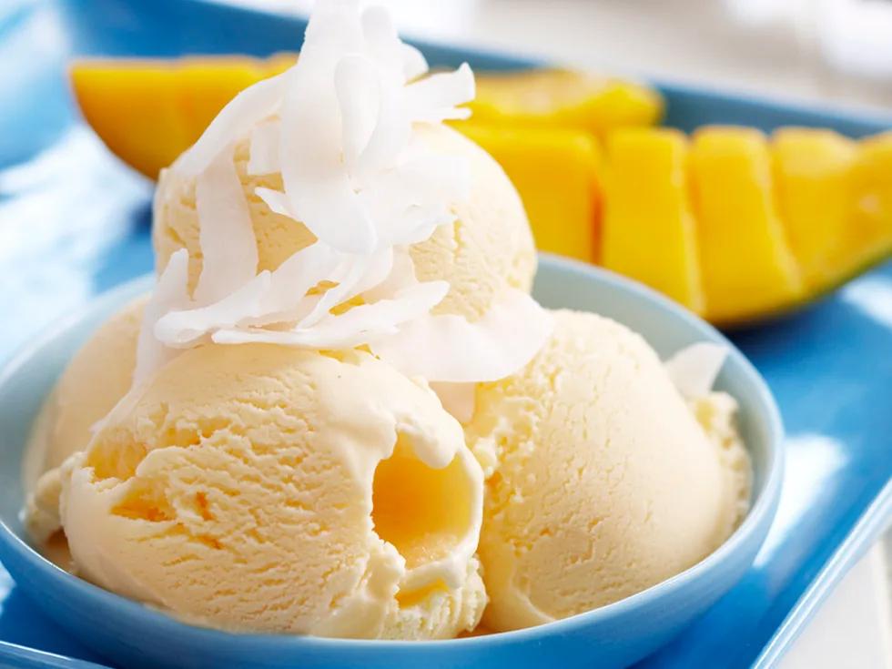 Coconut ice-cream