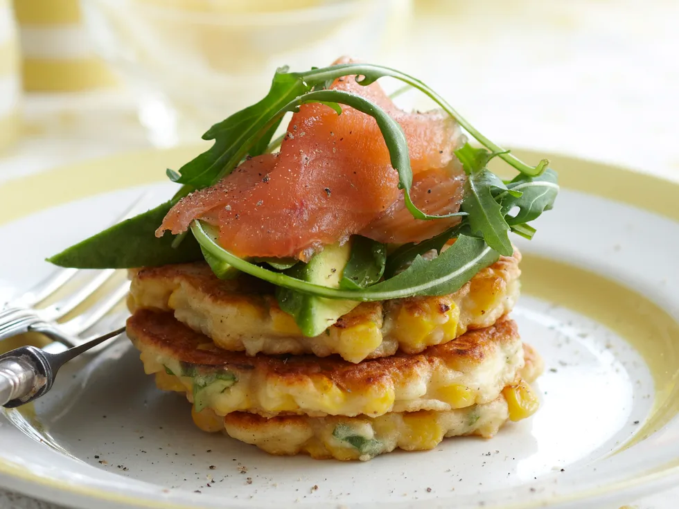 Corn and ricotta fritters