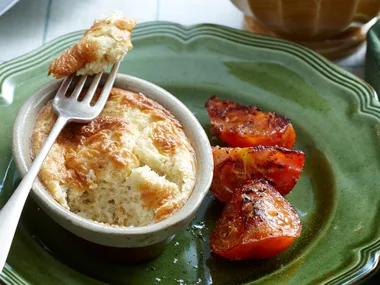 Cottage cheese and salmon souffles