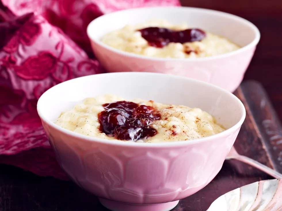 Creamy rice pudding