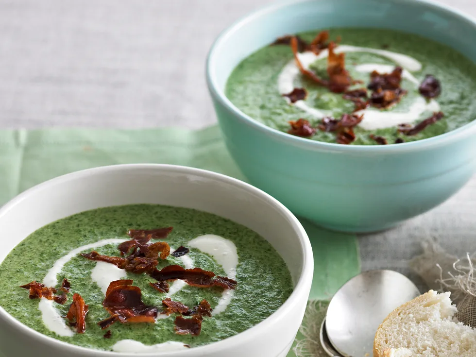 Creamy spinach soup
