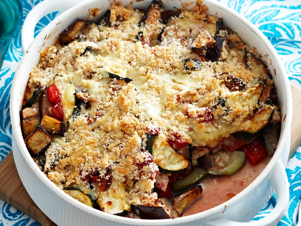 Crispy vegetable bake
