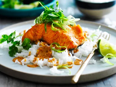 Crispy Thai salmon