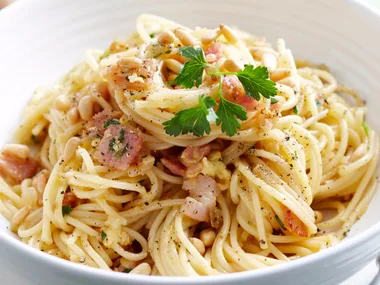 Diary-free carbonara