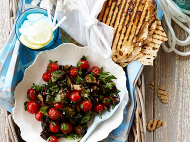 Eggplant and tomato Salad