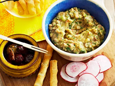 Eggplant and tarragon dip