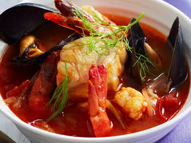 Fennel seafood bouillabaisse