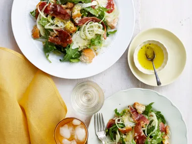 Fennel, prosciutto and parmesan salad