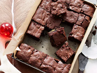 Festive brownies