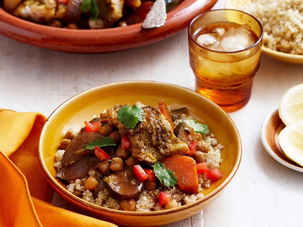 Fish and vegetable tagine
