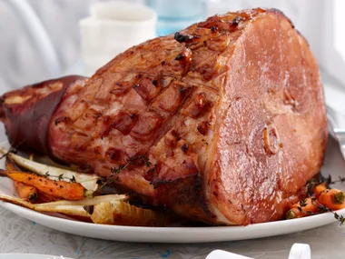 Five-spice honey-glazed ham