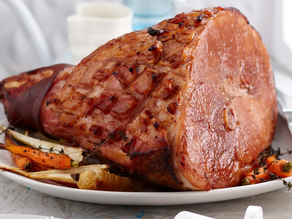 Five-spice honey-glazed ham