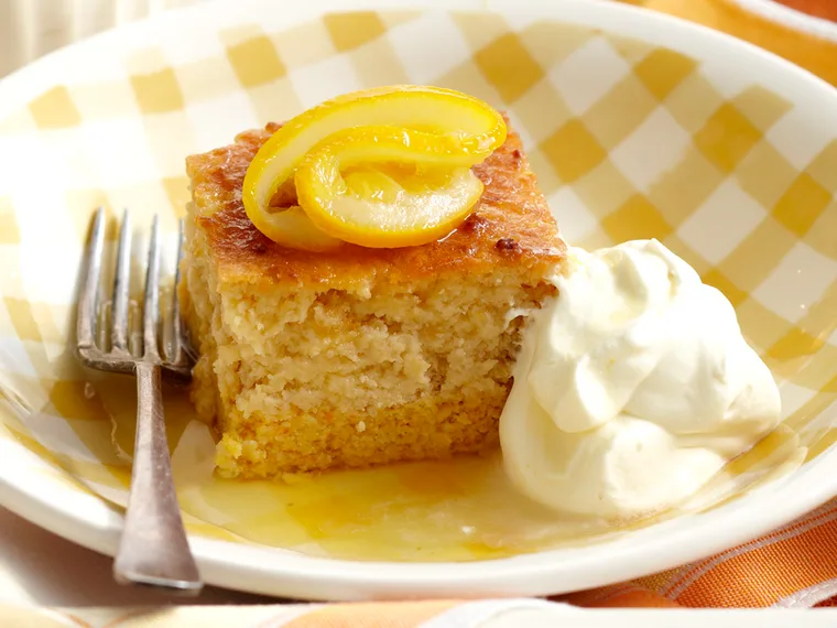 Flourless lemon and orange layer cake