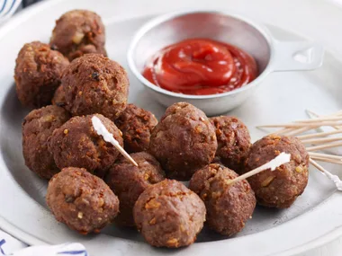 French onion meatballs
