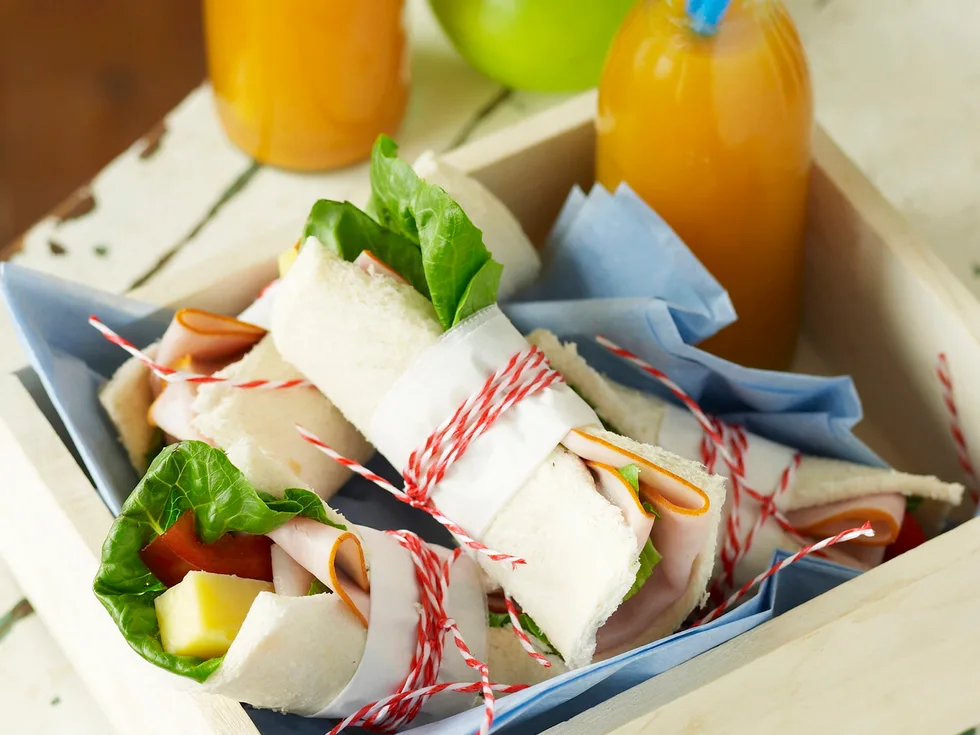 Ham and cheese roll-ups