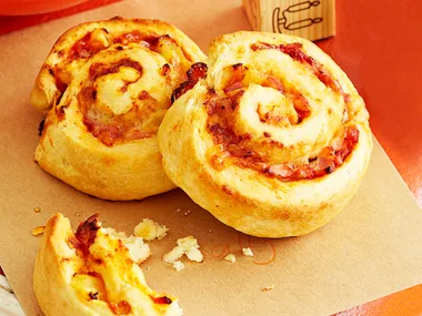 Ham and pineapple scrolls