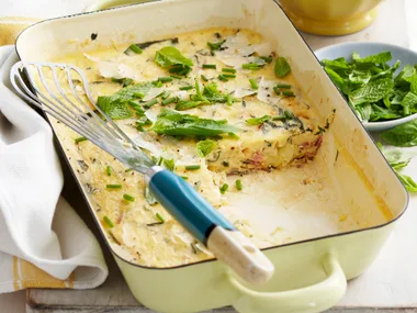 Ham, cheese and egg bake