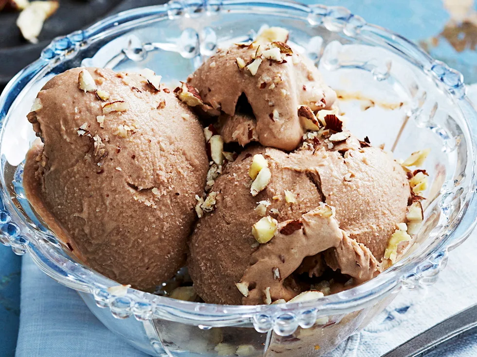 Hazelnut ice-cream