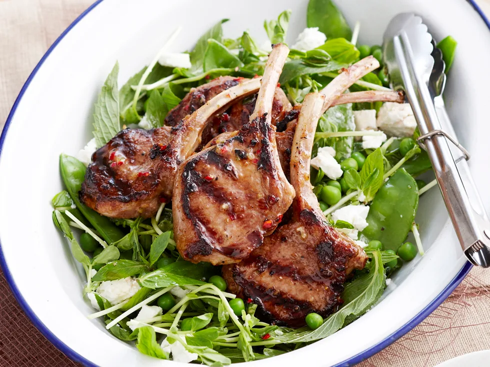 Herb-crusted lamb cutlets