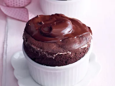Hot chocolate souffle