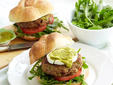 Italian pesto burger