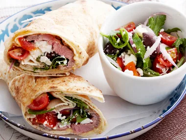 Lebanese lamb wrap
