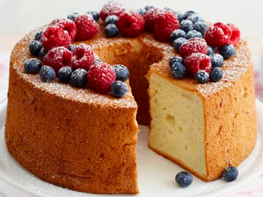 Lemon angel food cake