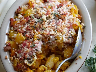 Pumpkin and bacon bake