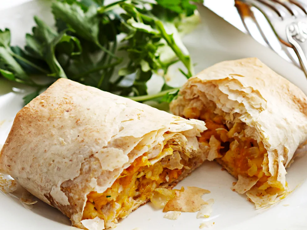 Pumpkin and cheese filo rolls
