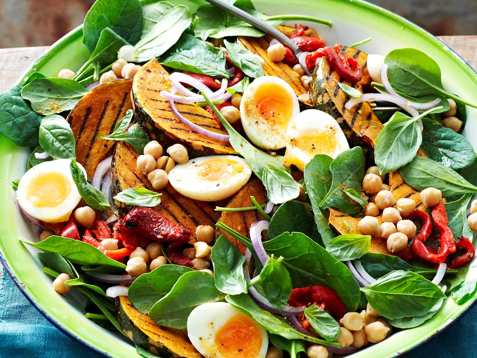 Pumpkin and chickpea salad